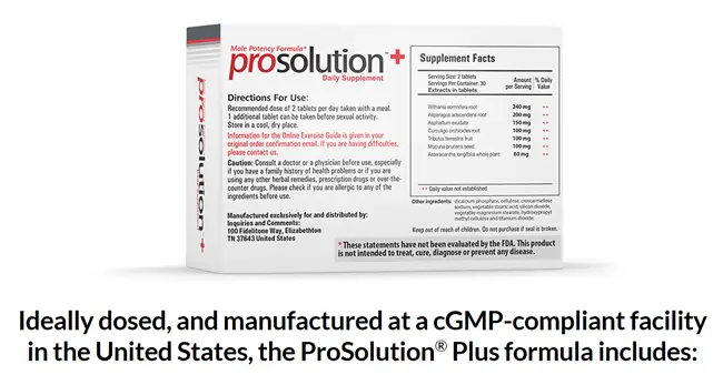 prosolution plus ingredients
