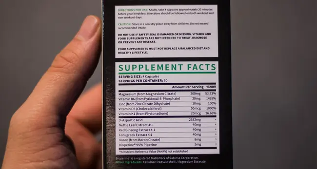 testogen ingredients